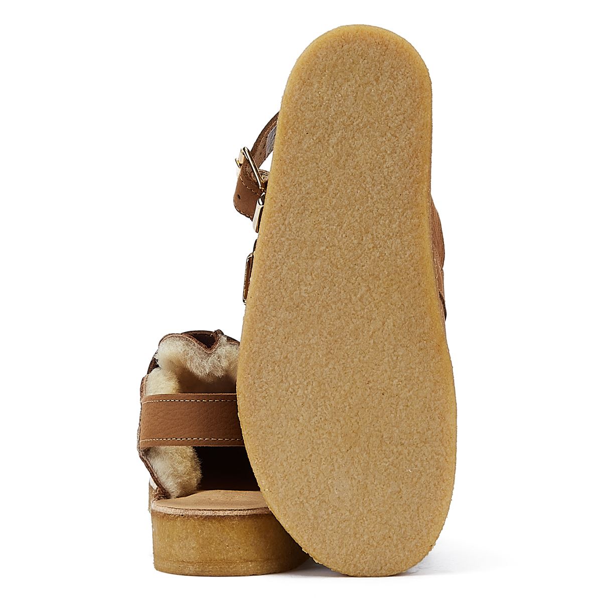 Clarks Originals Trek Mule Sling Lined Women's Caramel Comfort Shoes