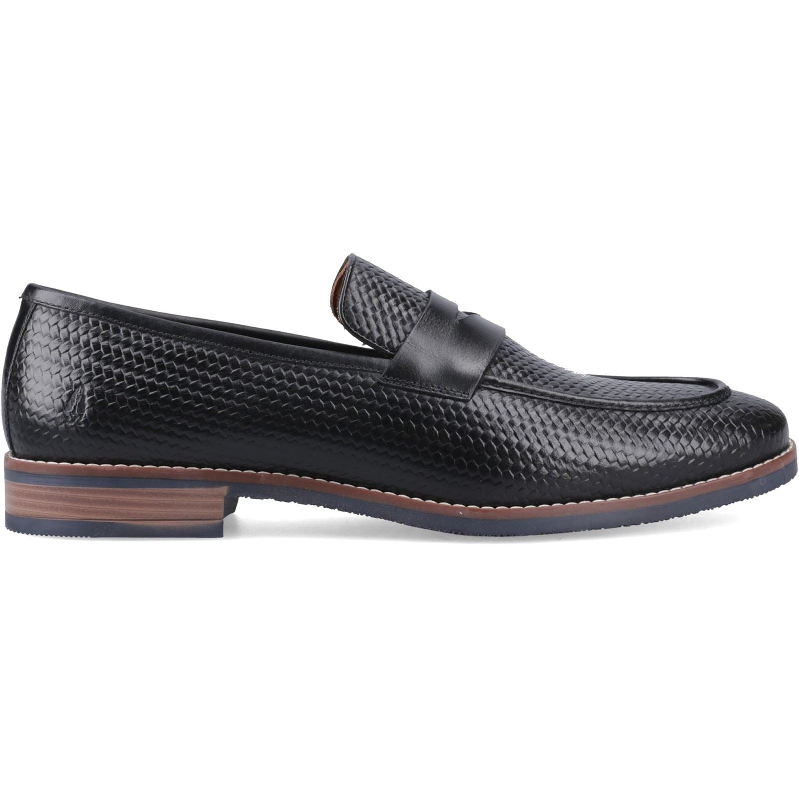 Hush Puppies Mitchell Leather Men's Black Loafers