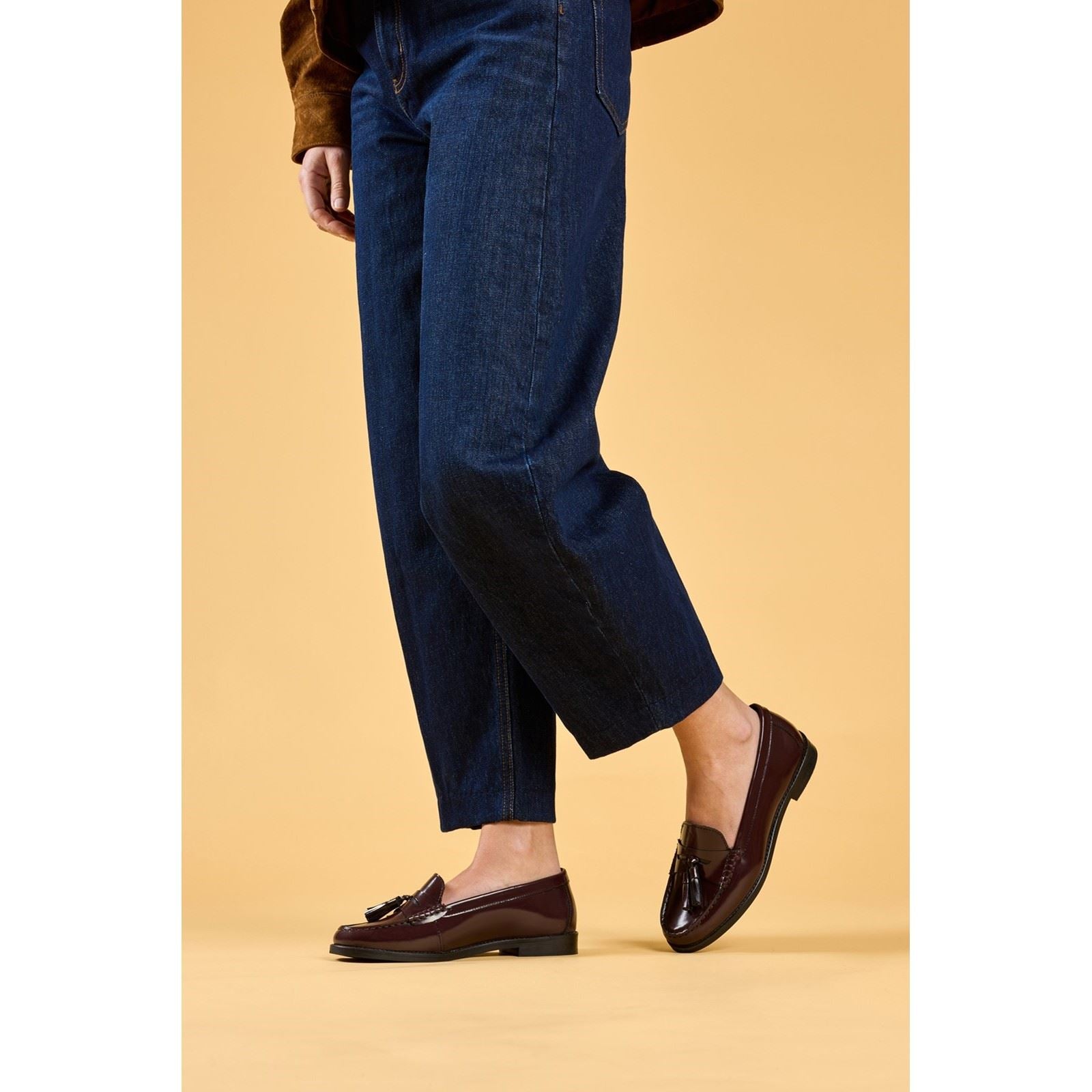Hush Puppies Connie Leather Women's Aubergine Loafers