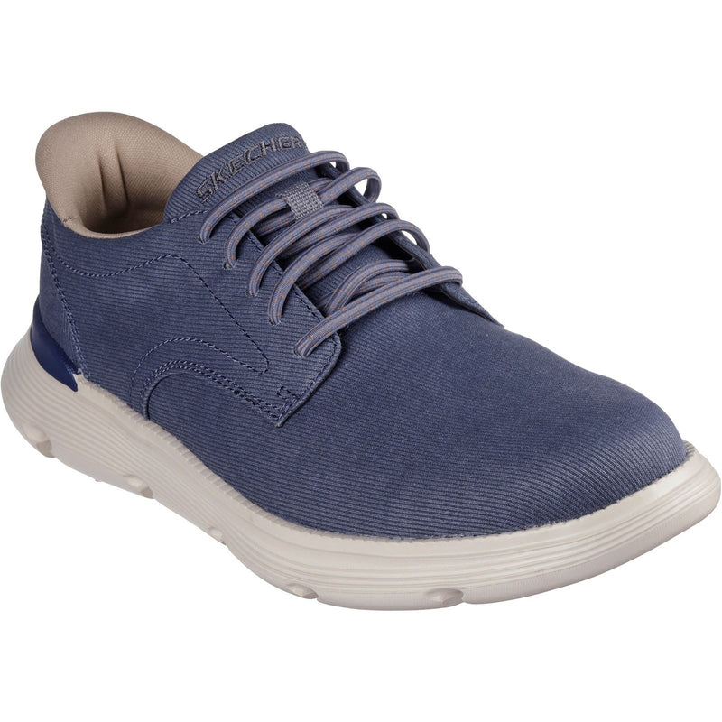 Skechers Garza Clive Cotton Men's Blue Lace-Up Shoes