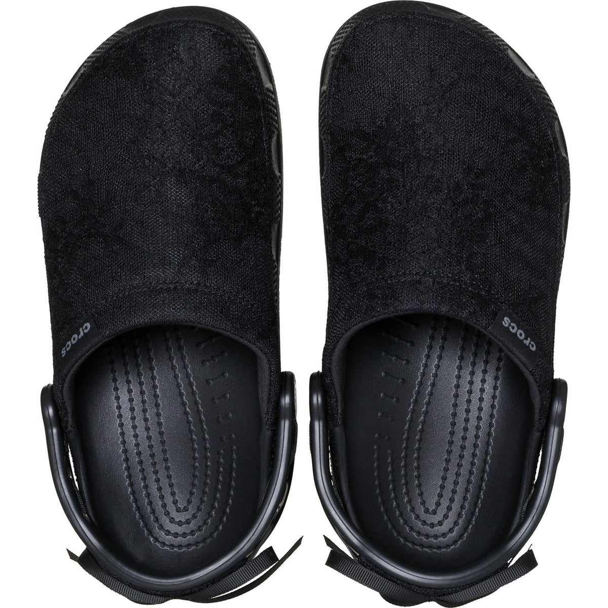 Crocs Crafted Lace Textile Blend Women's Black Clogs