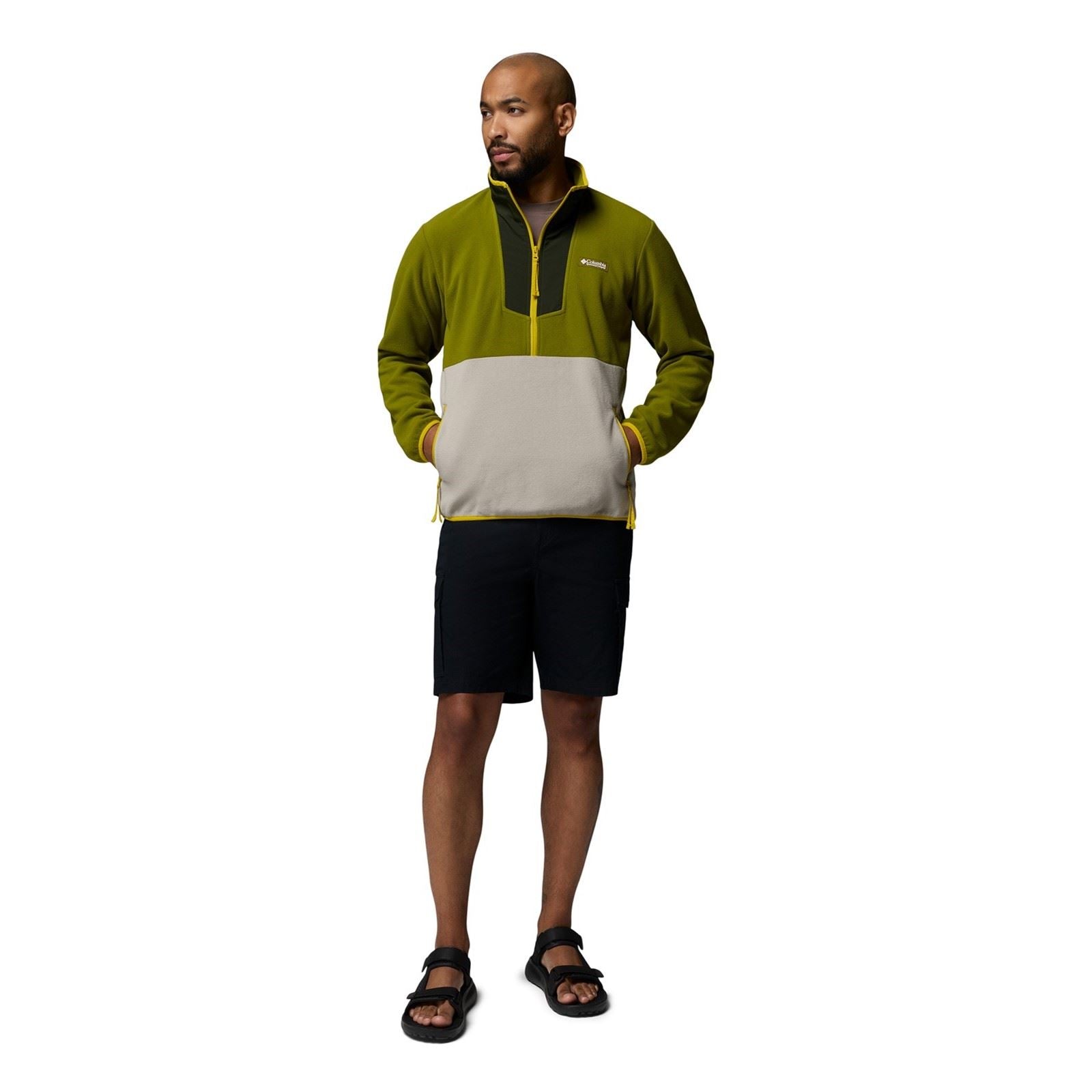 Columbia Sequoia Grove Half Zip Men's Green Fleece Jacket