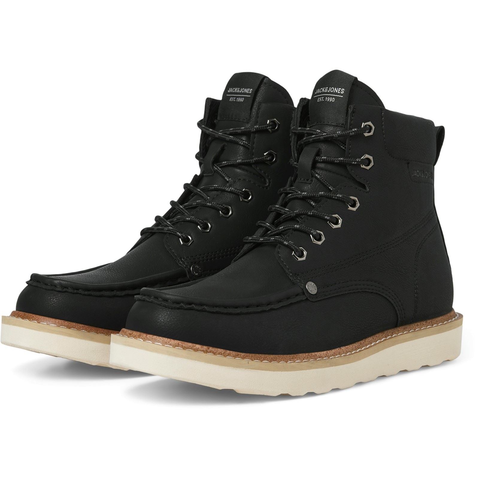 Jack & Jones Archway Moc Polyurethane Men's Anthracite Ankle Boots