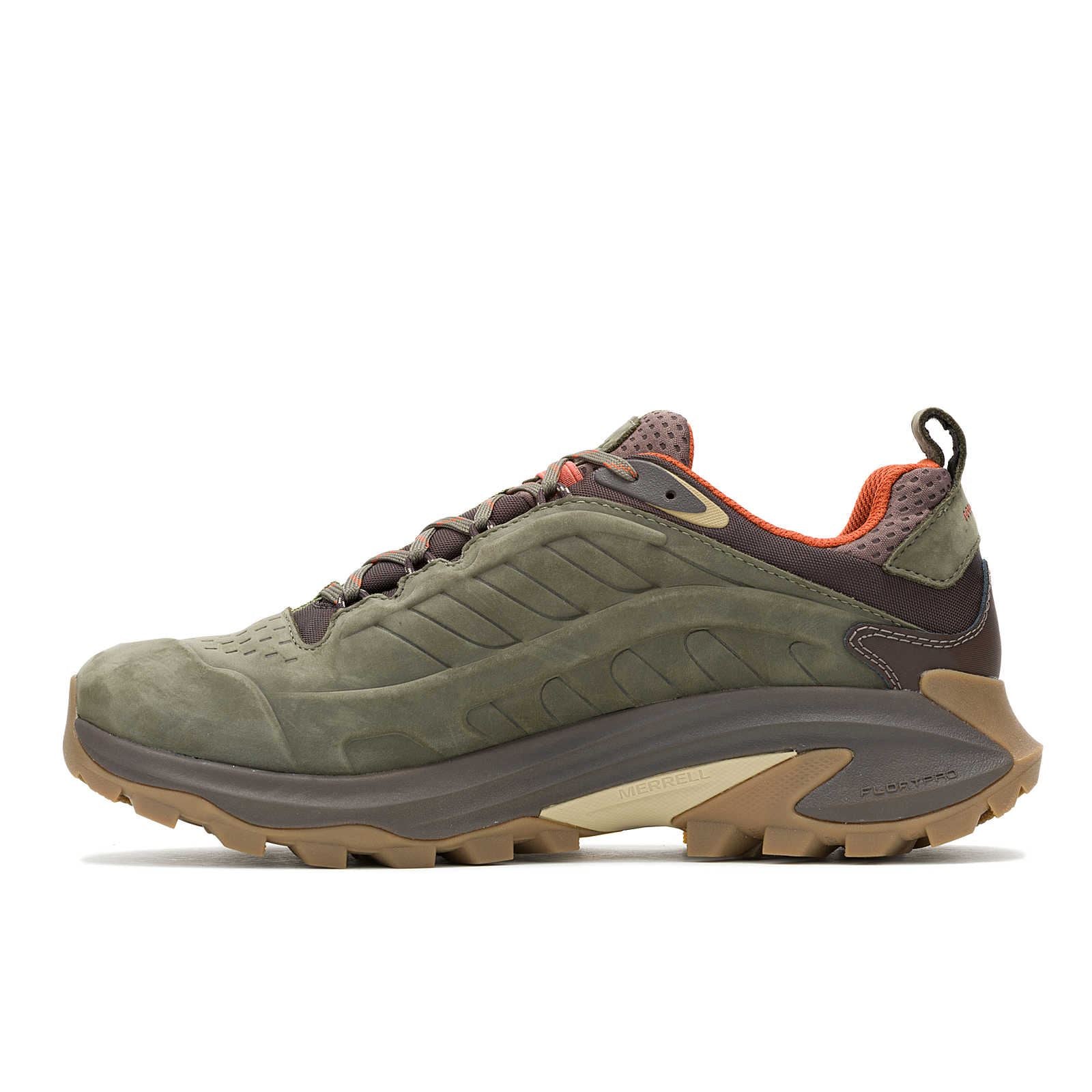 Merrell Moab Speed 2 Leather Men's Olive Trainers