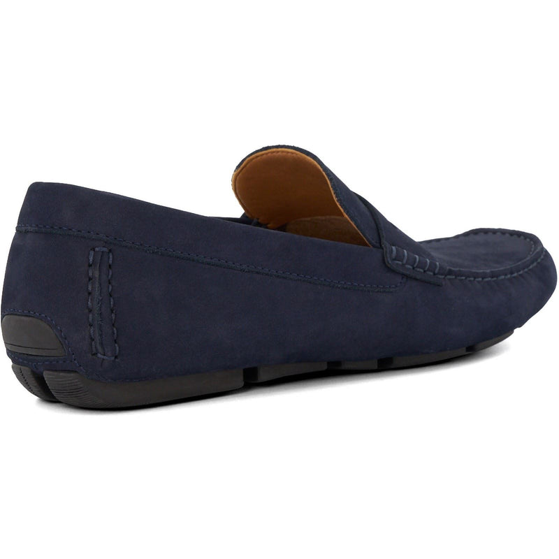 Dune Bradlay Suede Men's Blue Moccasins Shoes