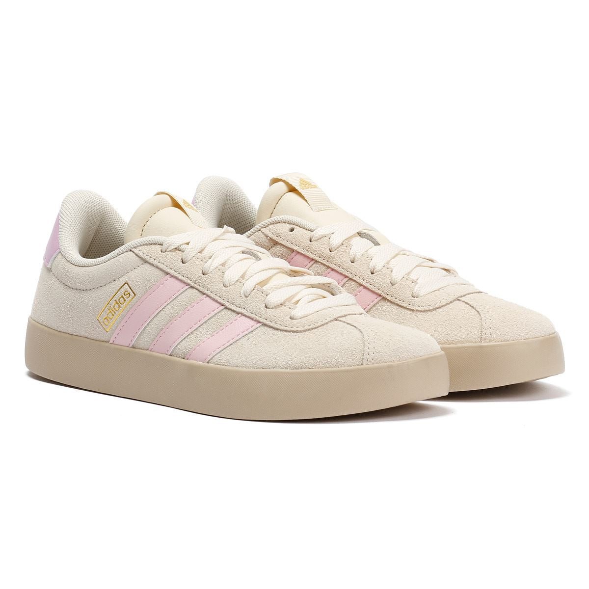 Adidas VL Court 3.0 Women's Beige/Pink Trainers