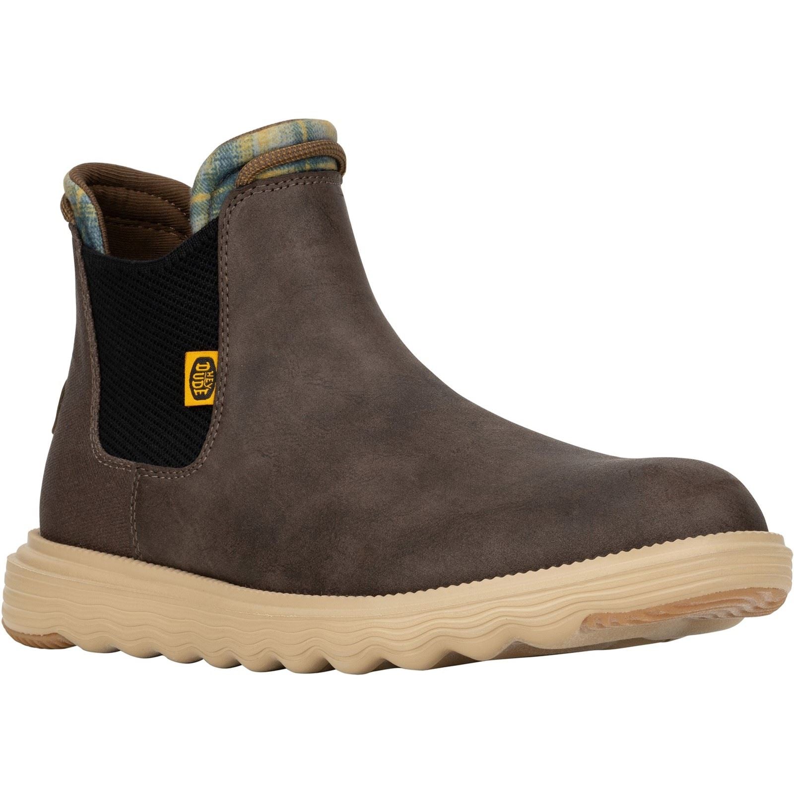 HEYDUDE Branson Classic Synthetic Men's Desert Brown Boots