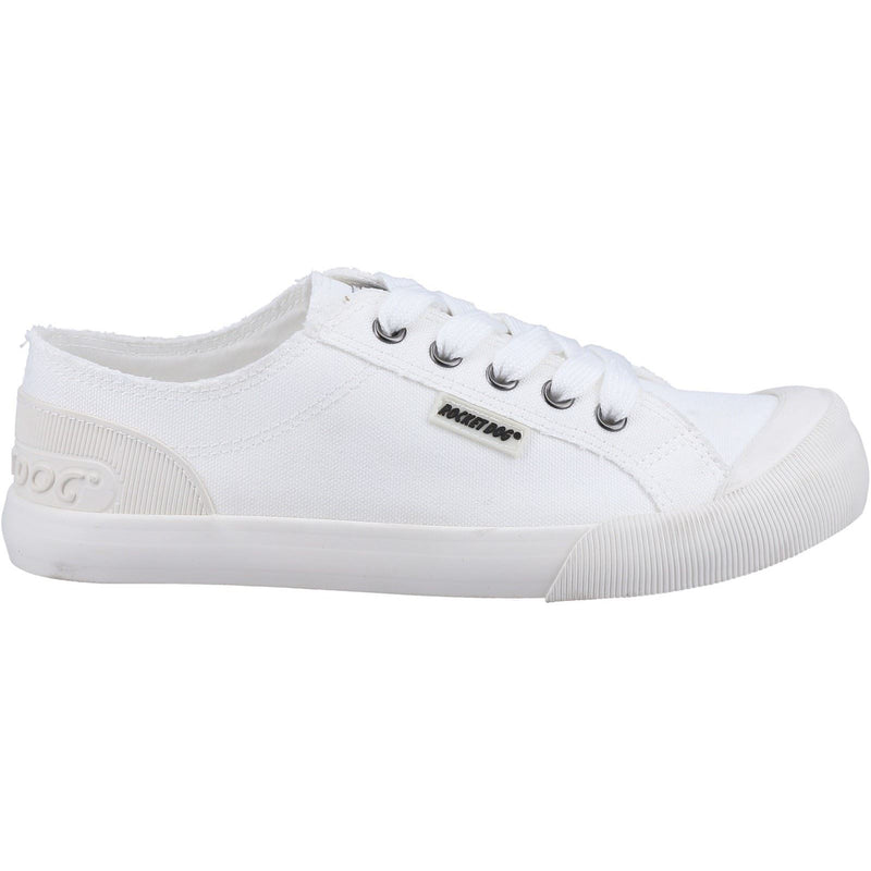 Rocket Dog Jazzin 12A Canvas Cotton Women's White Trainers