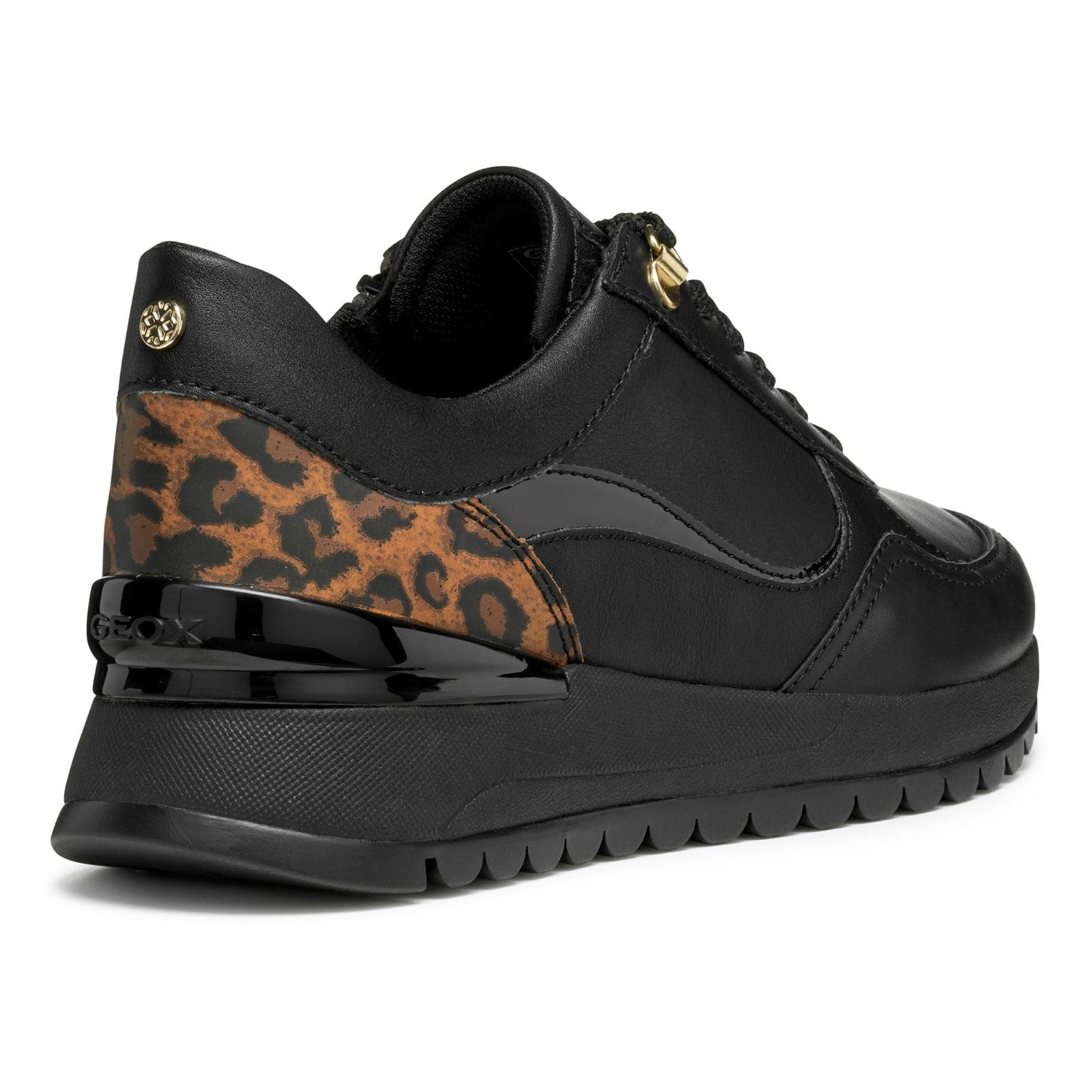 Geox D Desya A Leather Women's Black Trainers
