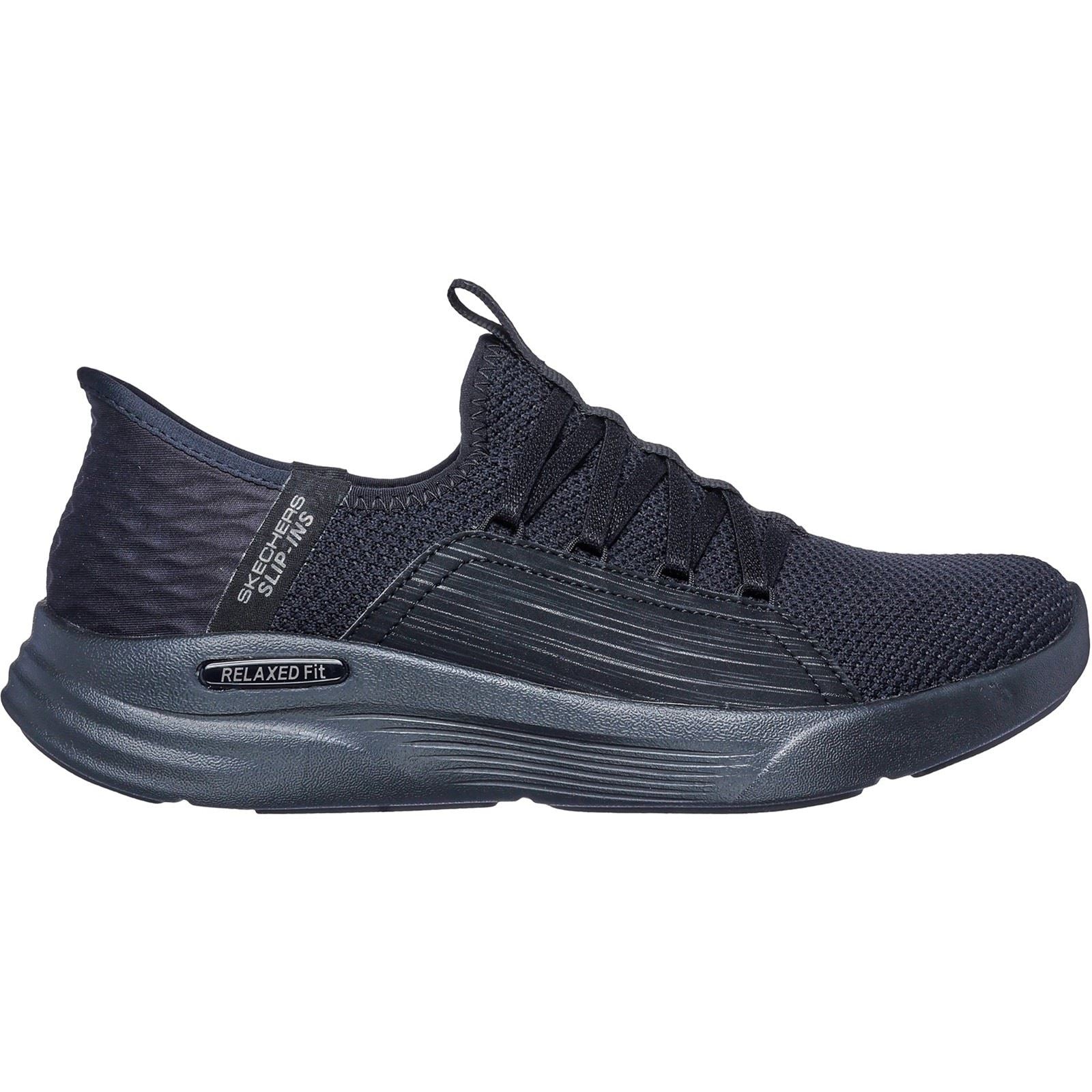 Skechers Relaxed Fit Sport - Ballet Chic Textile Women's Black Trainers