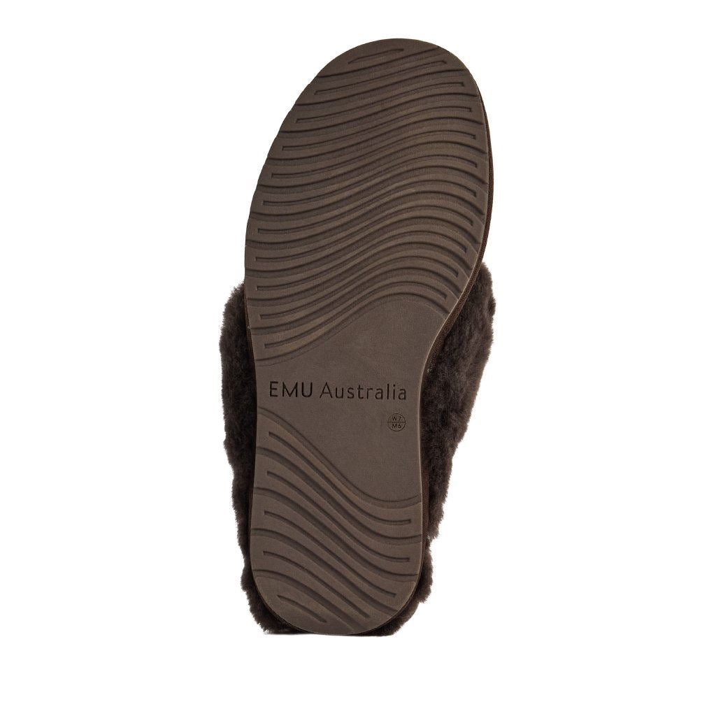 Emu Australia Tahnee Suede Women's Chocolate Slippers