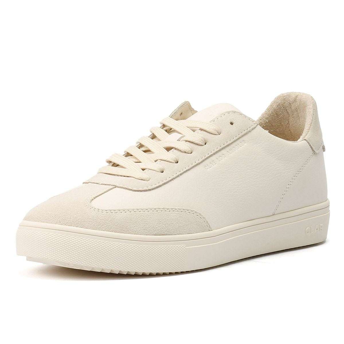 Clae Deane Leather Men's Triple Off White Trainers