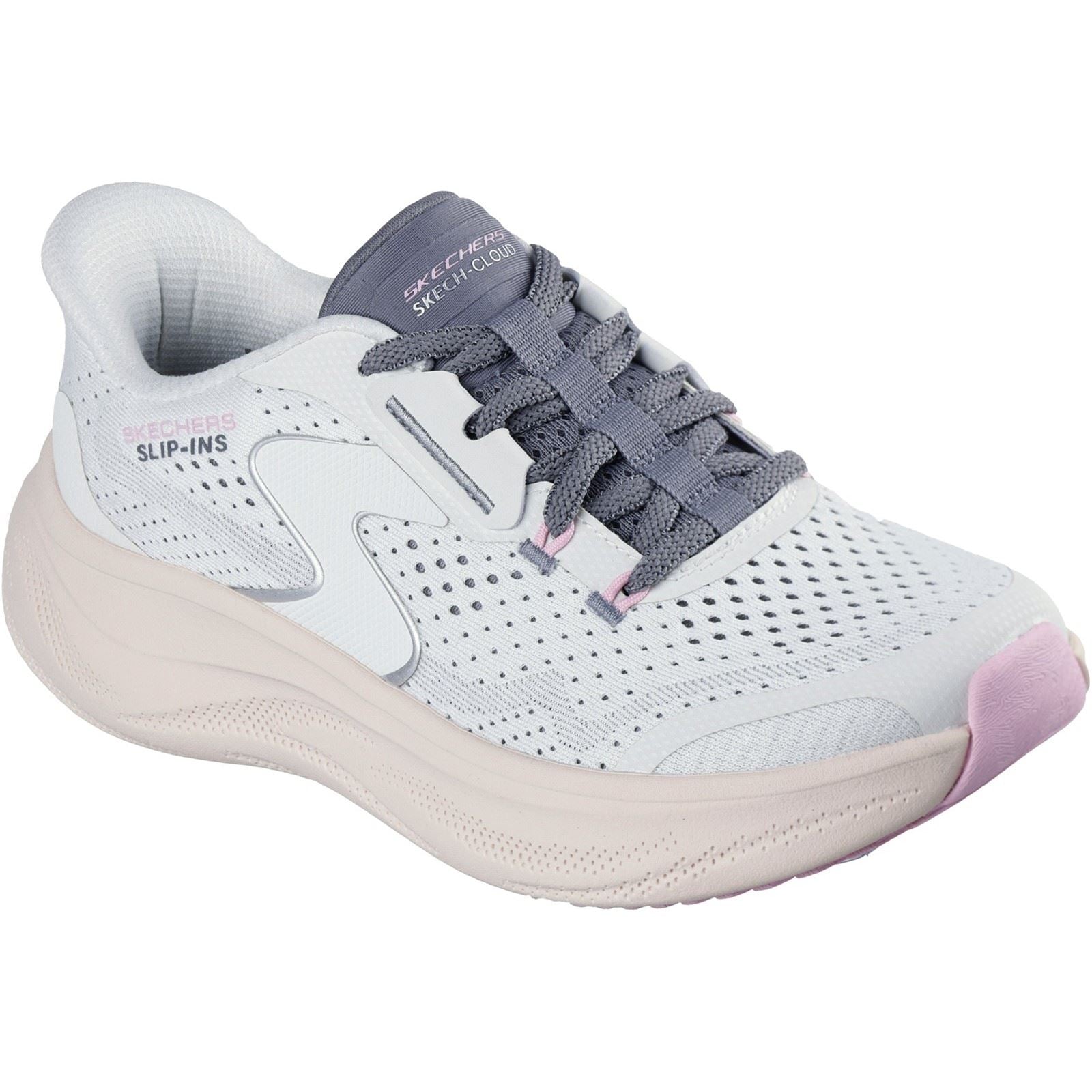 Skechers Skech Cloud Plush Horizon Synthetic Women's White/Multi Trainers