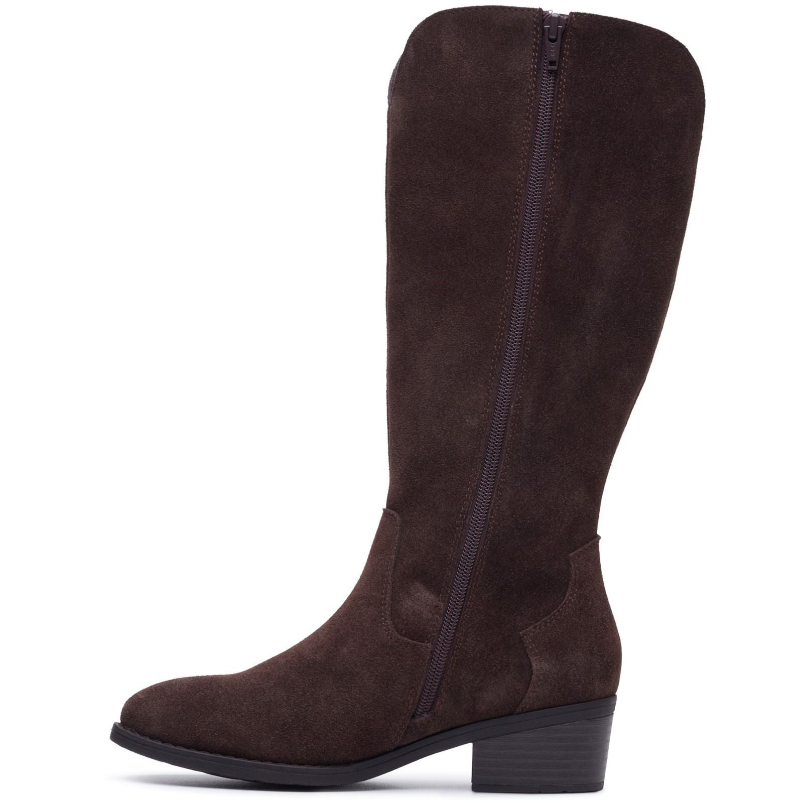 Hush Puppies Isabella Long Suede Women's Chocolate Winter Knee High Boots