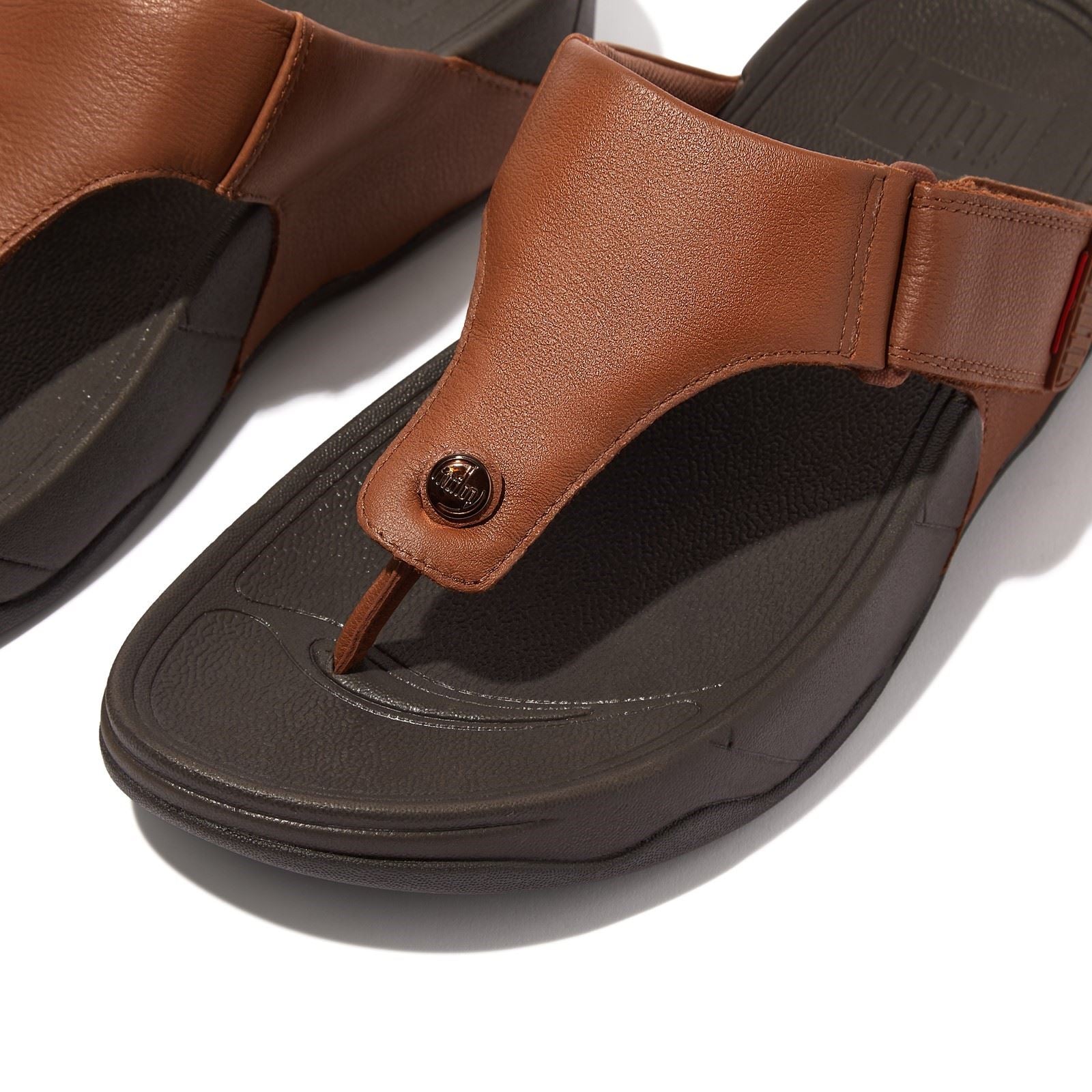 Fitflop Trakk II Leather Men's Dark Tan Sandals