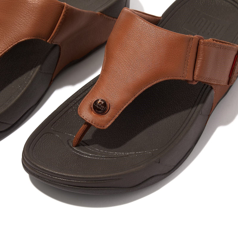 Fitflop Trakk II Leather Men's Dark Tan Sandals
