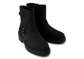 TOMS Ionie Moto Nubuck Leather Women's Black Boots
