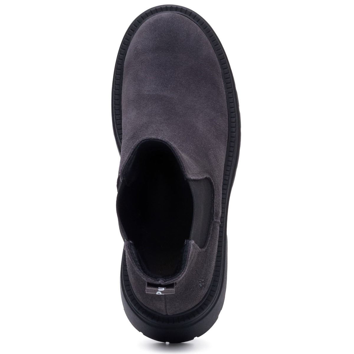 Hush Puppies Rose Chelsea Leather Women's Charcoal Heeled Chelsea Boots