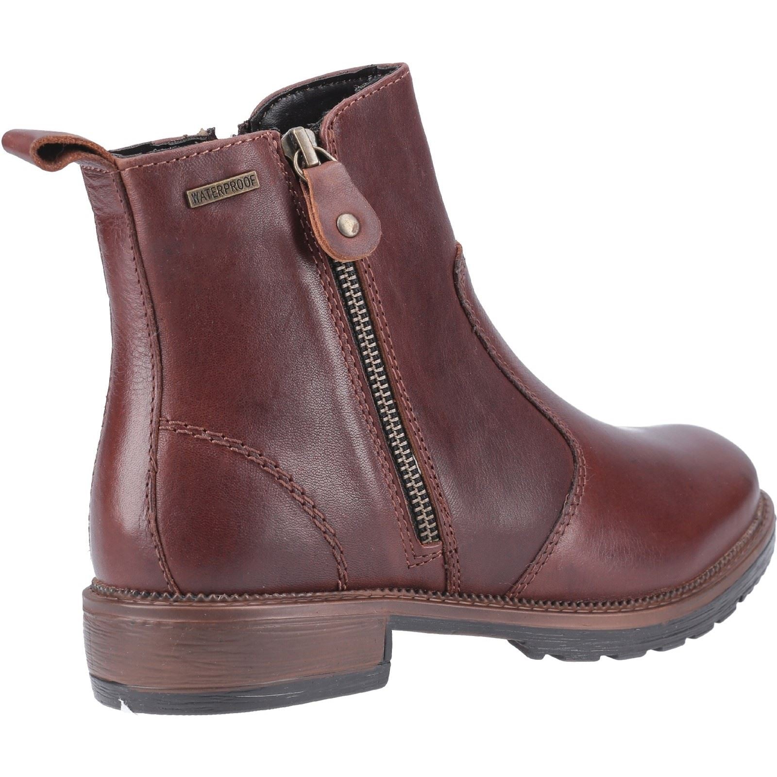 Cotswold Ashwicke Grain Leather Women's Brown Boots