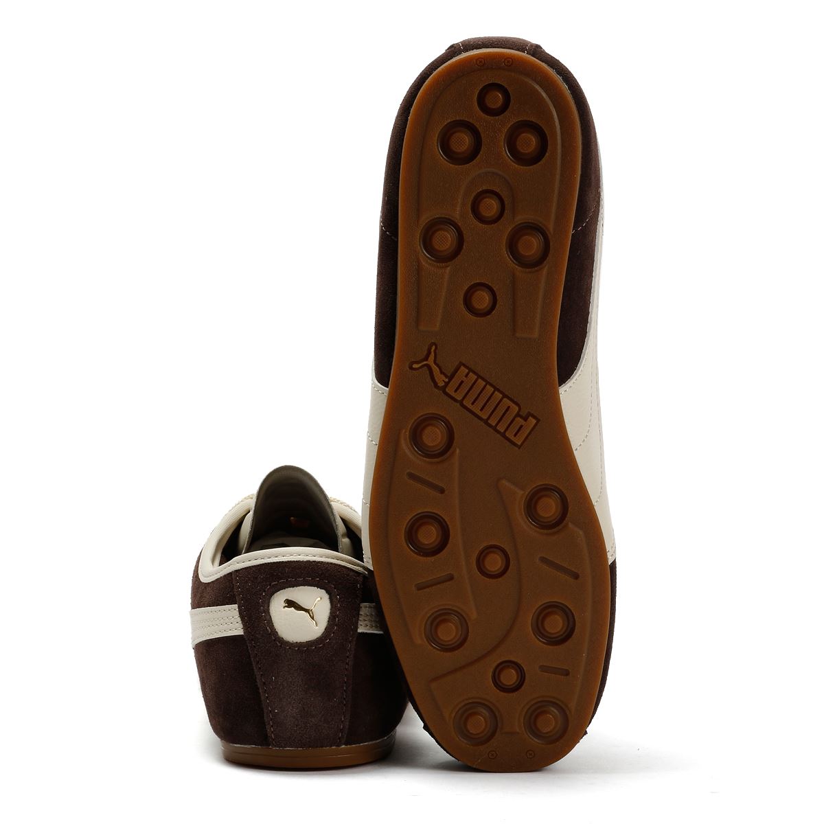 Puma Tackle Suede Chocolate/Alpine Snow Trainers