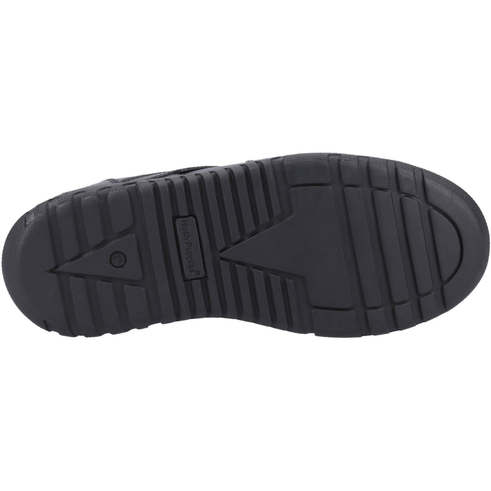 Hush Puppies Spencer Junior Leather Boys's Black Shoes