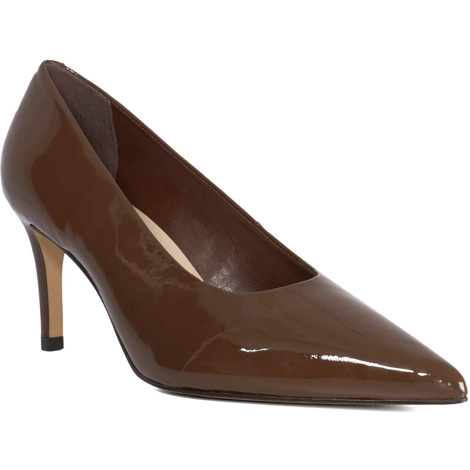 Dune Aspiring Leather Women's Brown Shoes