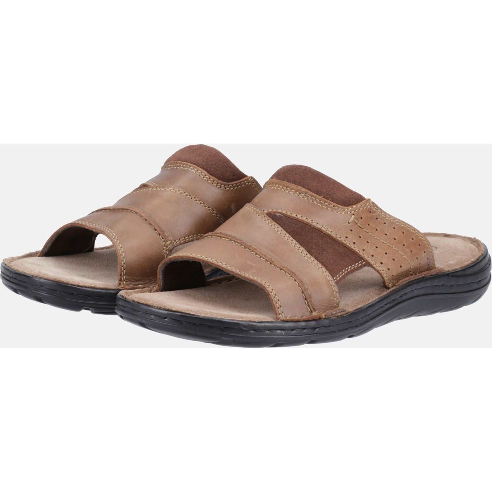 Hush Puppies Archer Leather Men's Tan Sandals