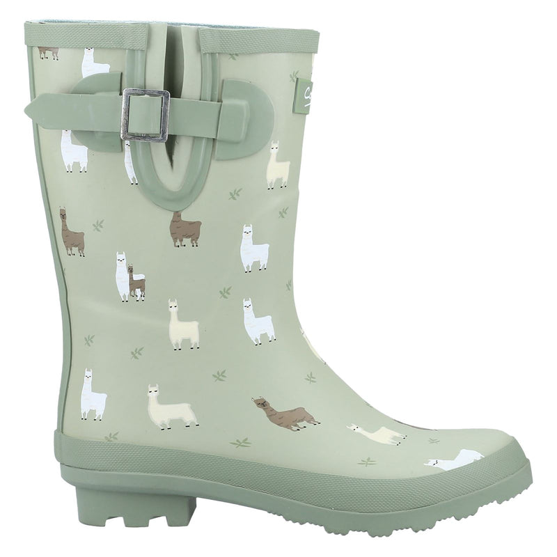Cotswold Farmyard Mid Rubber Alpaca Wellington Boots