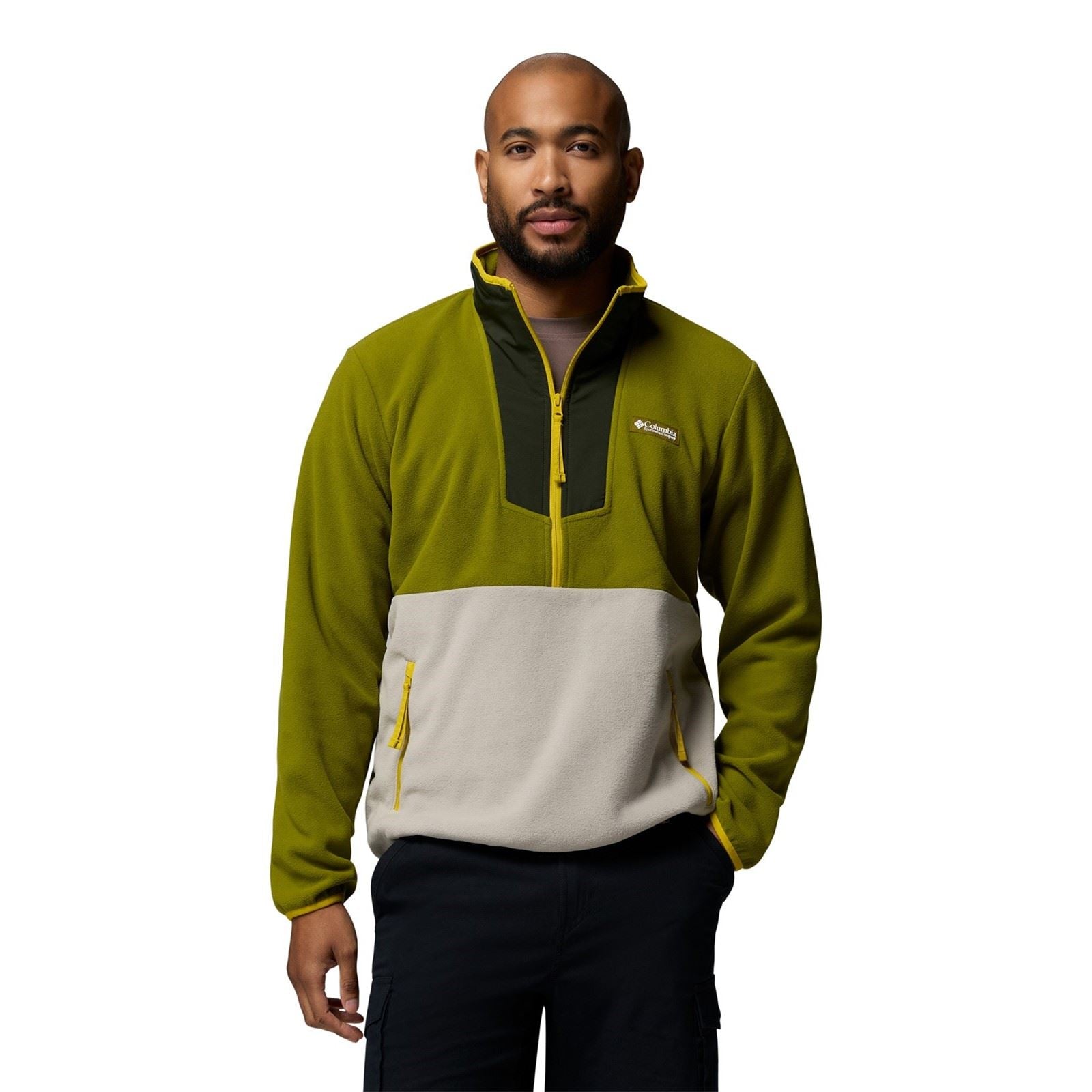 Columbia Sequoia Grove Half Zip Men's Green Fleece Jacket