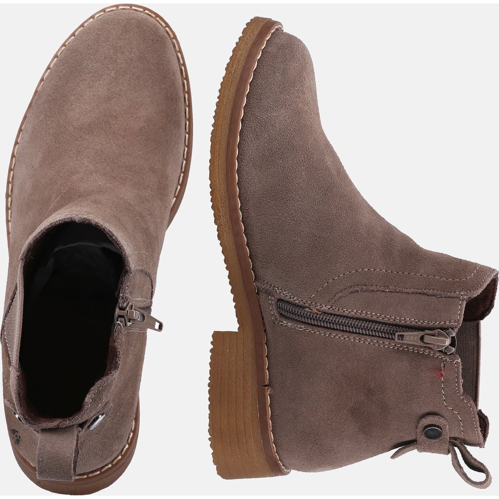 Hush Puppies Maddy Suede Women's Grey Boots