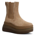 FitFlop F-Mode Suede Women's Taupe Boots