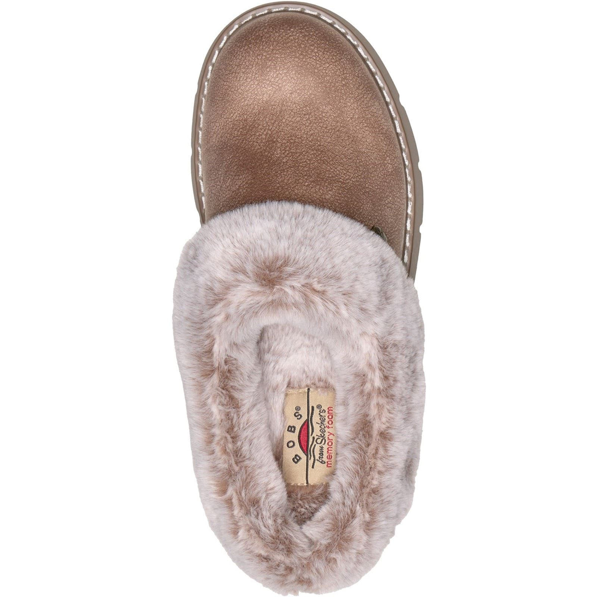 Skechers Keepsakes Lite Cozy Blend Textile Women's Taupe Slippers