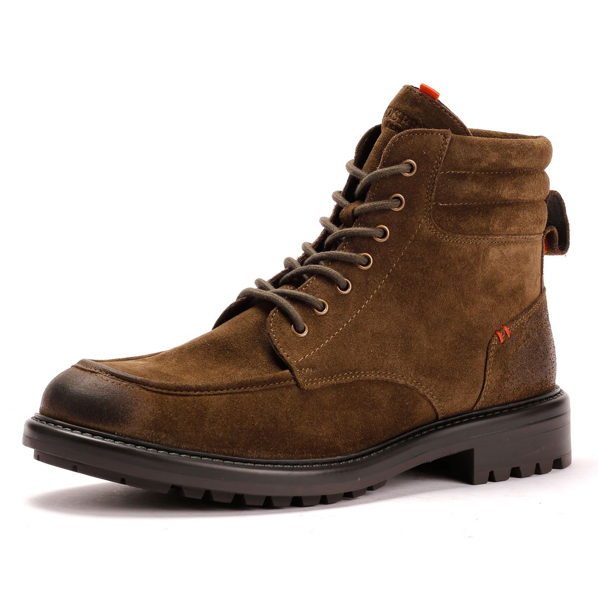 Osprey London The Pentney Waxed Suede Men's Khaki Boots