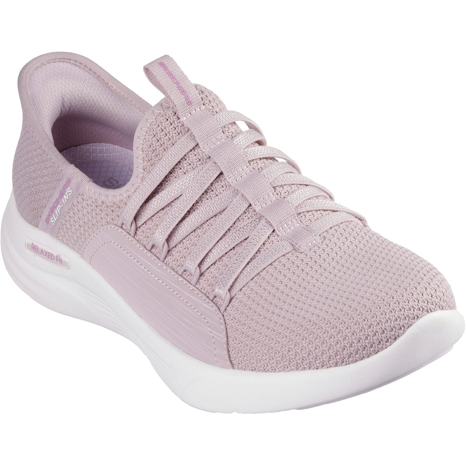 Skechers Relaxed Fit Sport - Ballet Chic Textile Women's Light Mauve Trainers