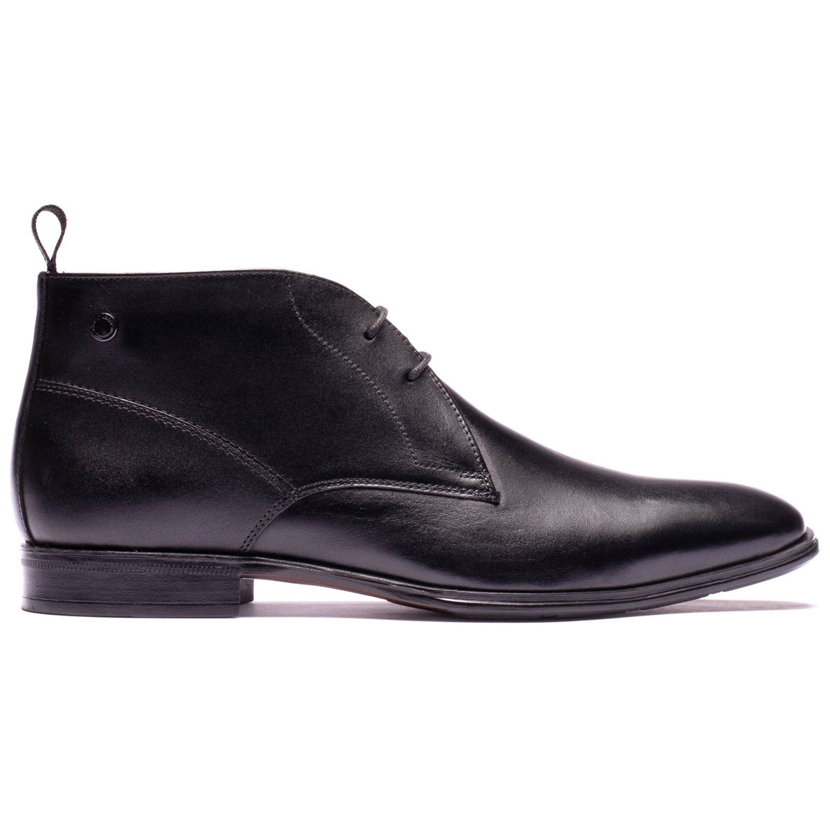 Base London Archer Leather Men's Black Ankle Boots