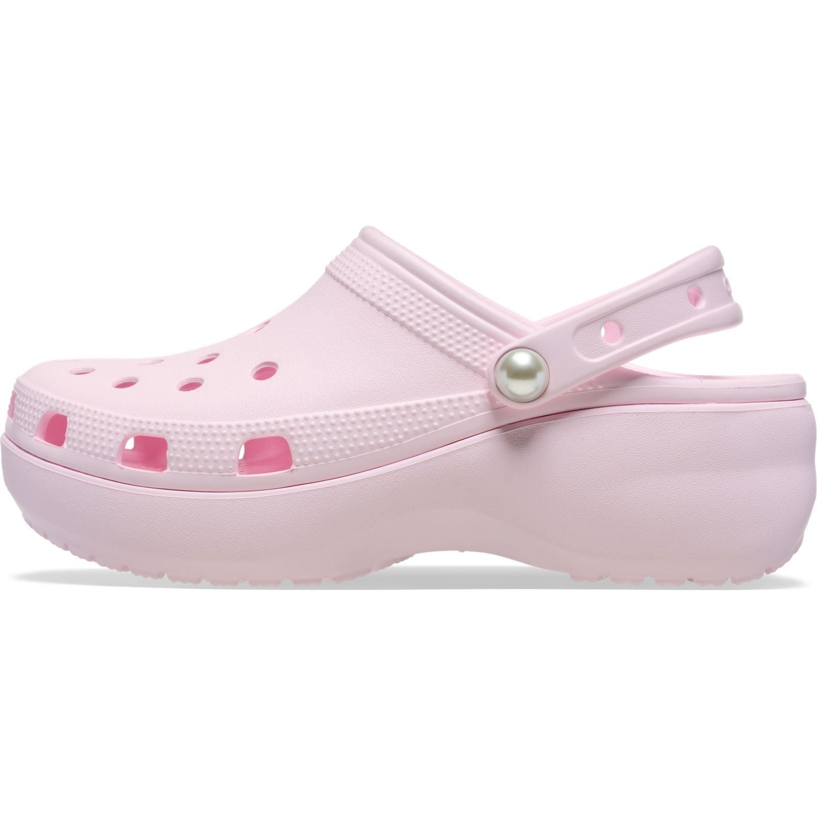Crocs Classic Platform Synthetic Women's Pink Milk Clogs