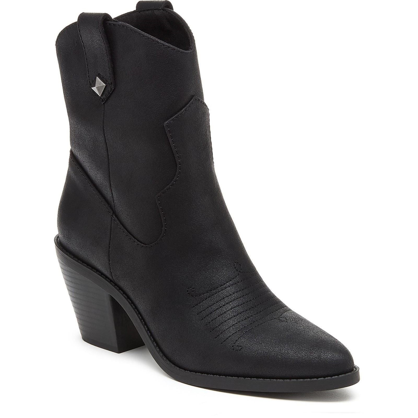 Rocket Dog Feather Synthetic Women's Black Heeled Ankle Boots