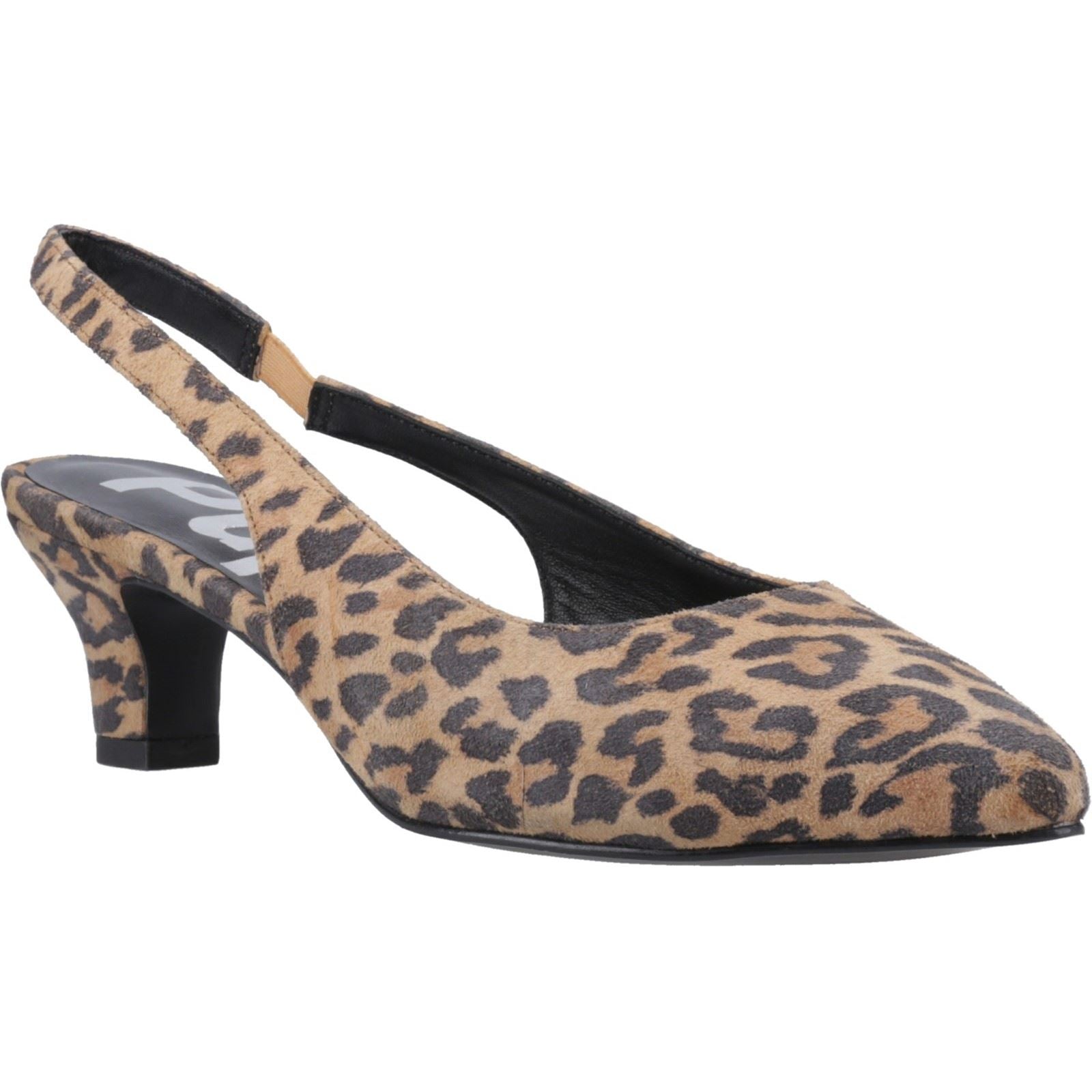 Hush Puppies Nahla Leather Women's Leopard Pointy Slingback Shoes