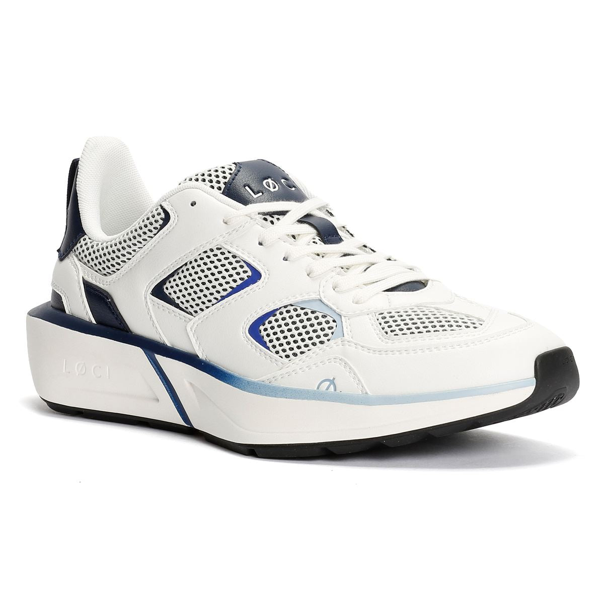 LØCI VØLT White/Navy/Blue Trainers