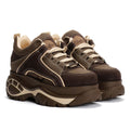 Buffalo 1339-14 Leather Women's Brown/Beige Trainers