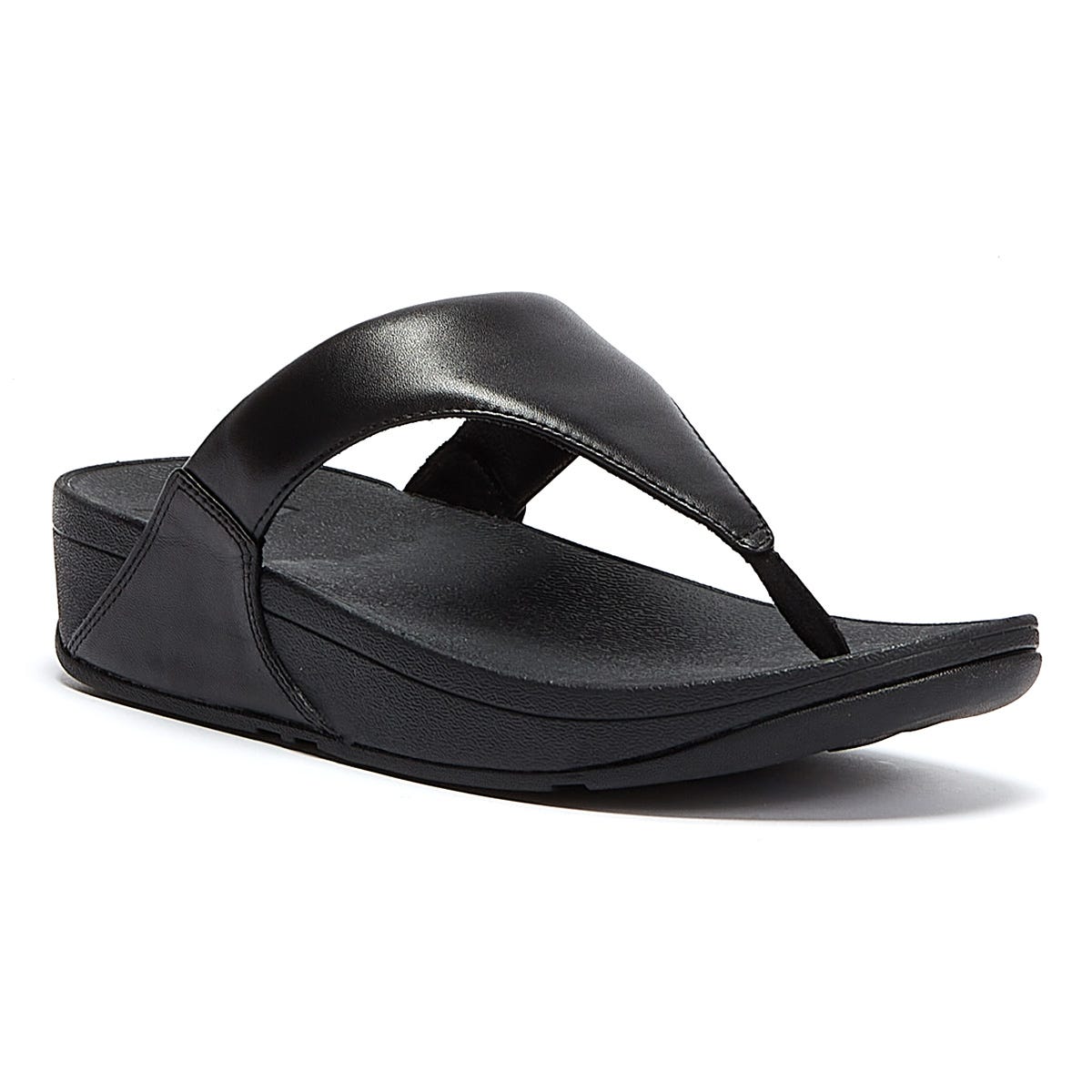 FitFlop Womens Black Lulu Sandals