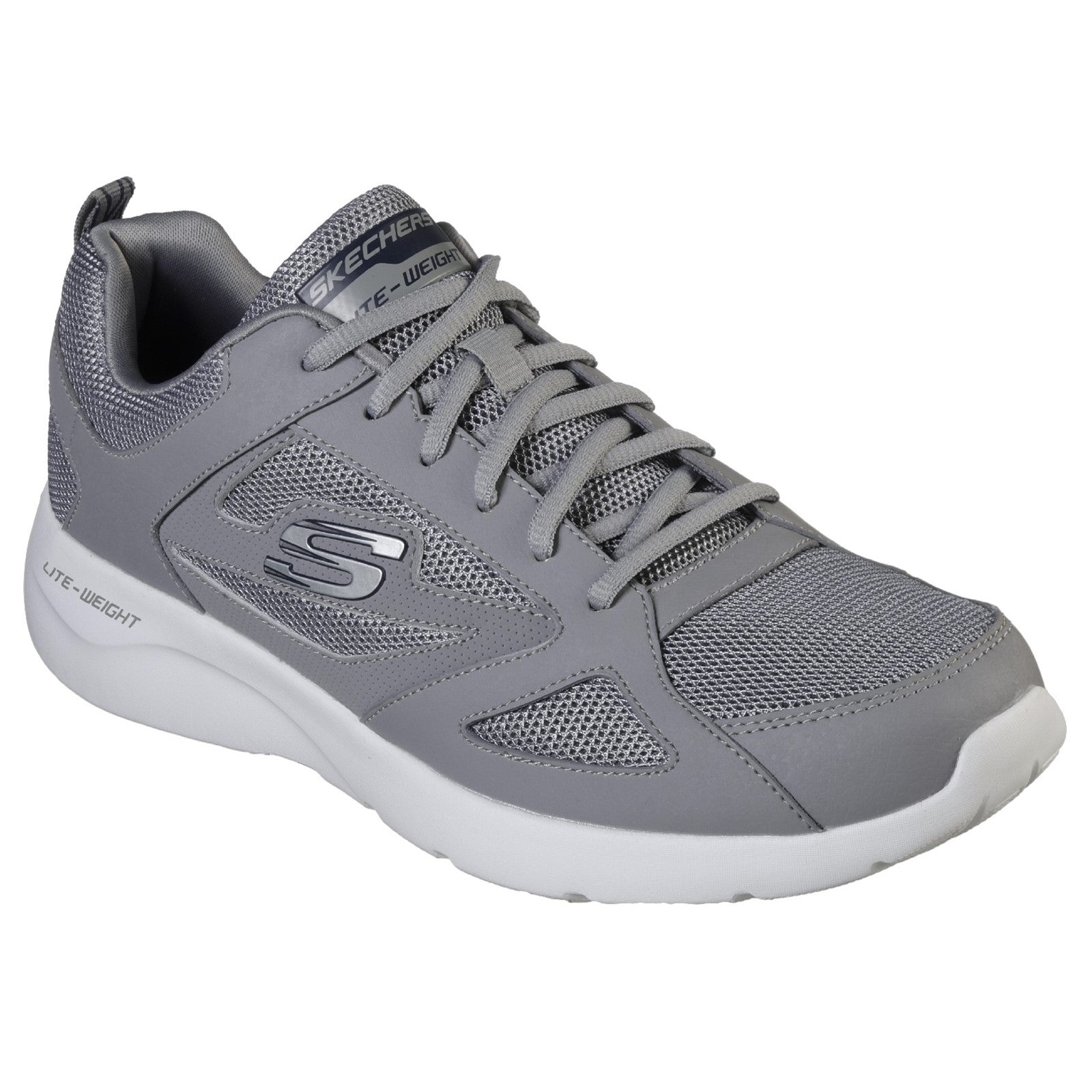 Skechers Mens Dynamight 2.0 SK58363-GRY Grey Lace Up Shoes