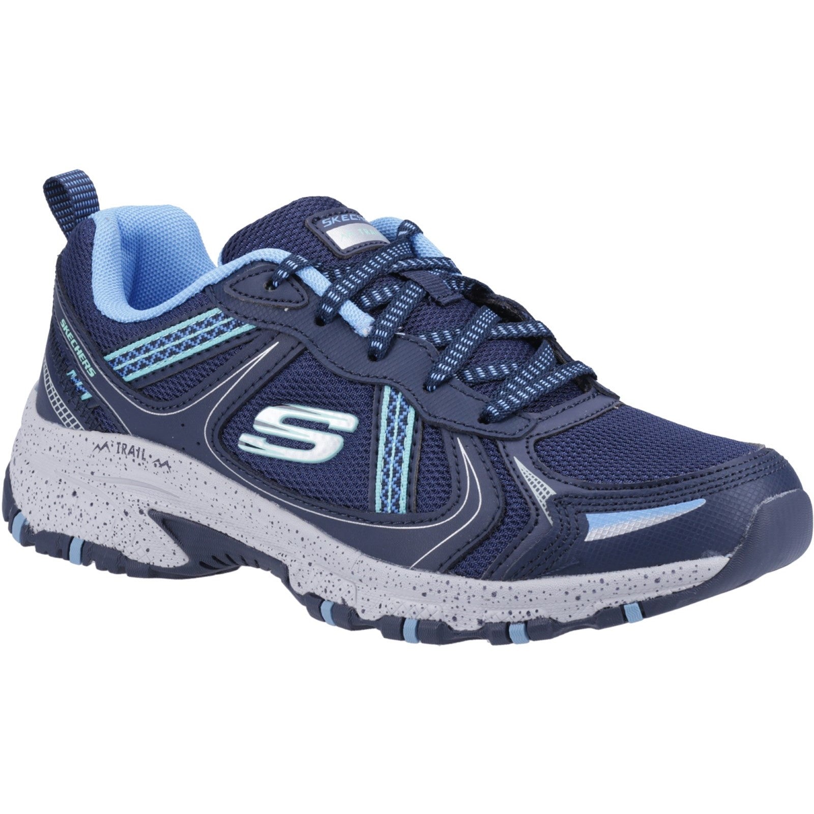 Skechers Womens Hillcrest 149820-NVBL Navy/Blue Lace Up Shoe