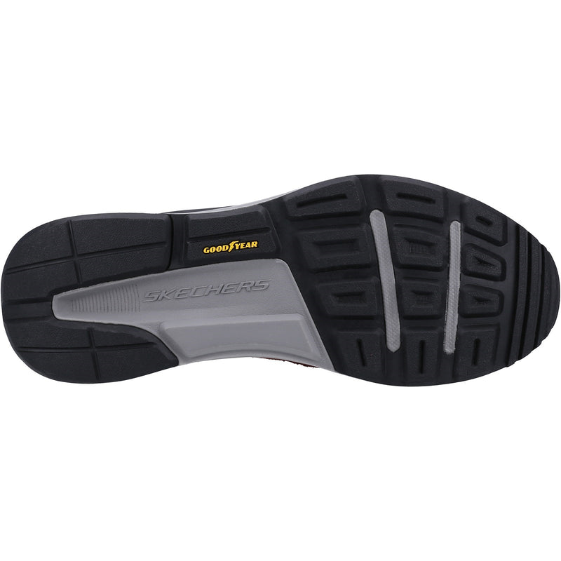 Skechers Mens Global Jogger 237200-BUGY Burgundy Lace Up Shoe