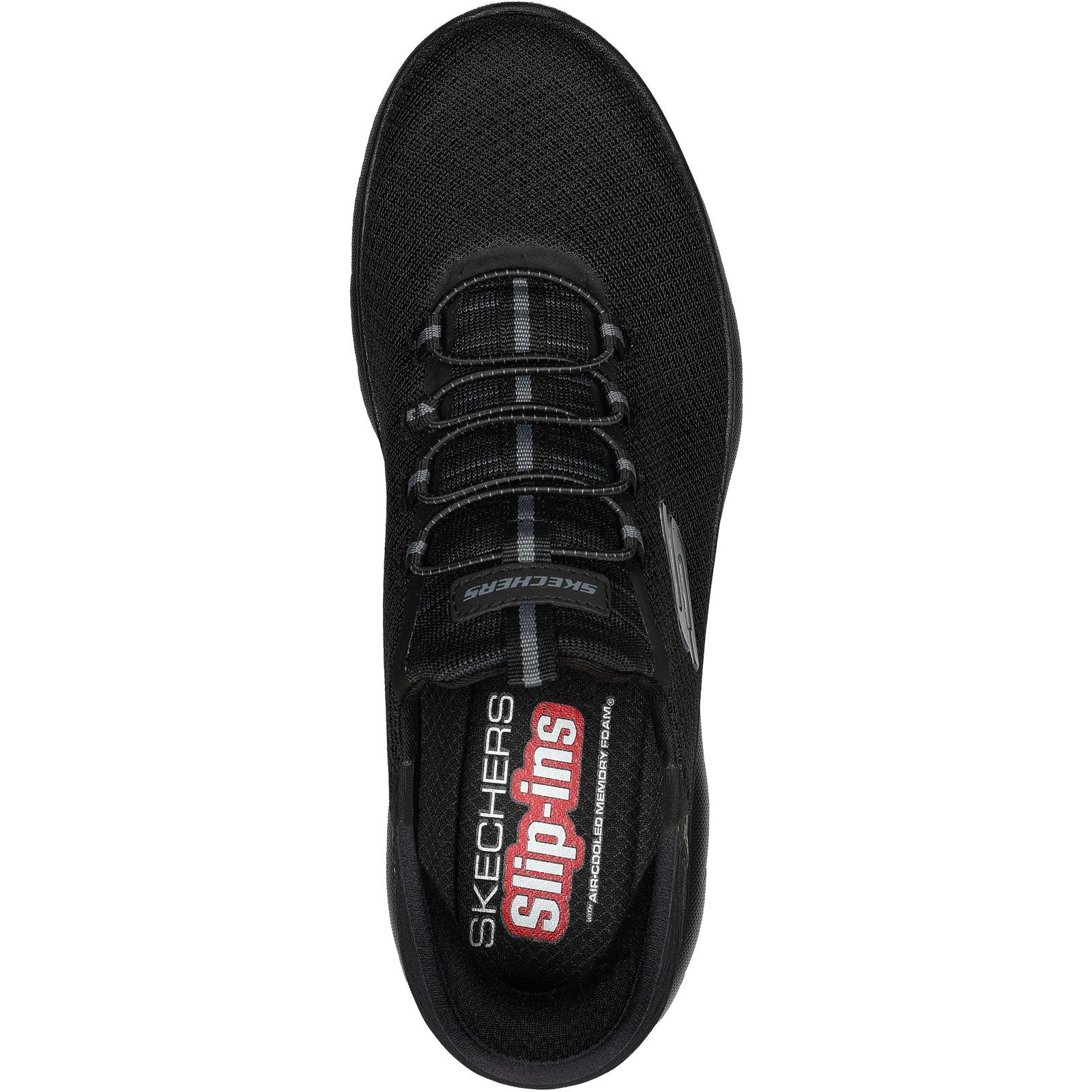 Skechers High Range 232457-BBK Black Slip On Shoe