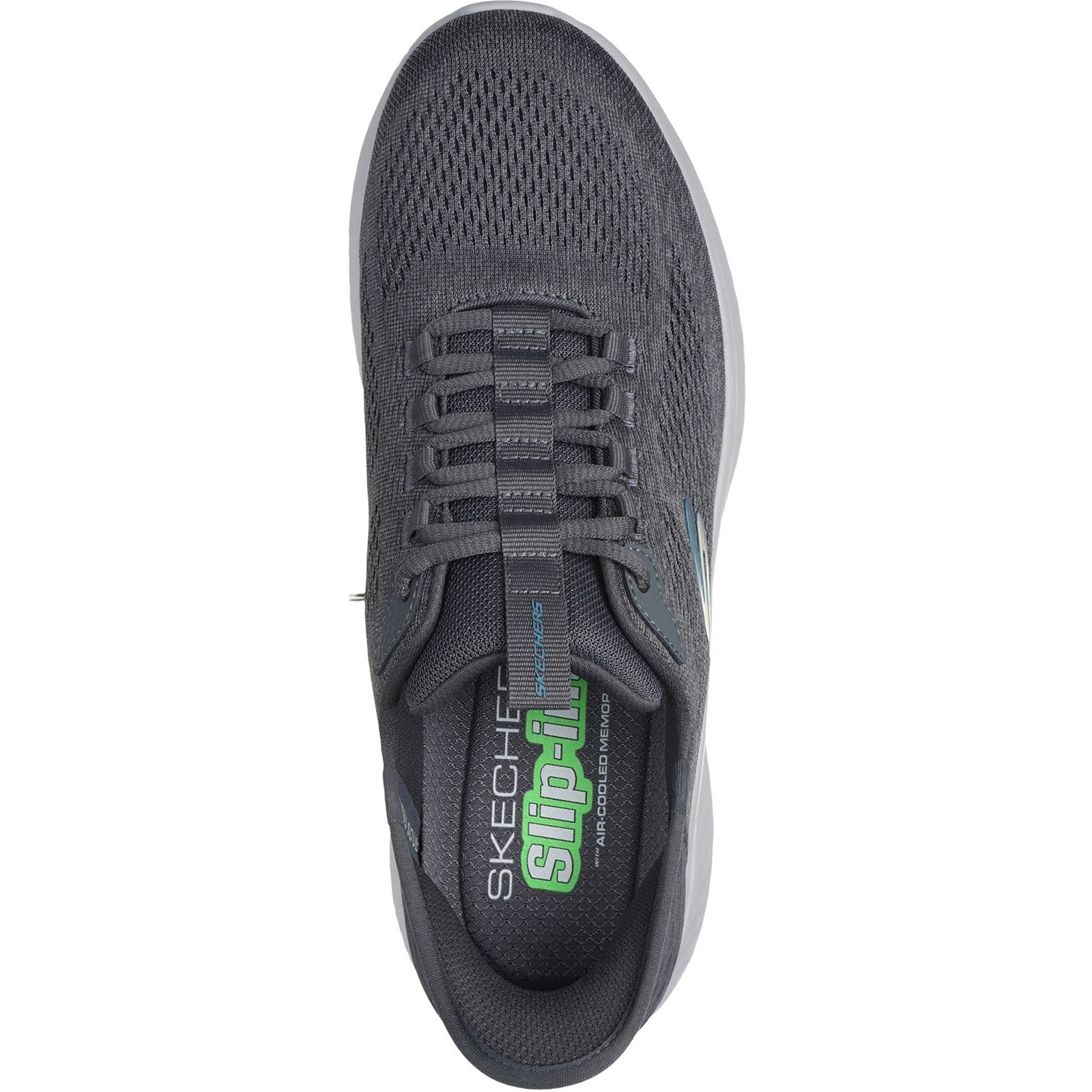 Skechers Mens Skech-Lite Pro Primebase 232466-CCBL Charcoal/Blue Lace Up Shoe