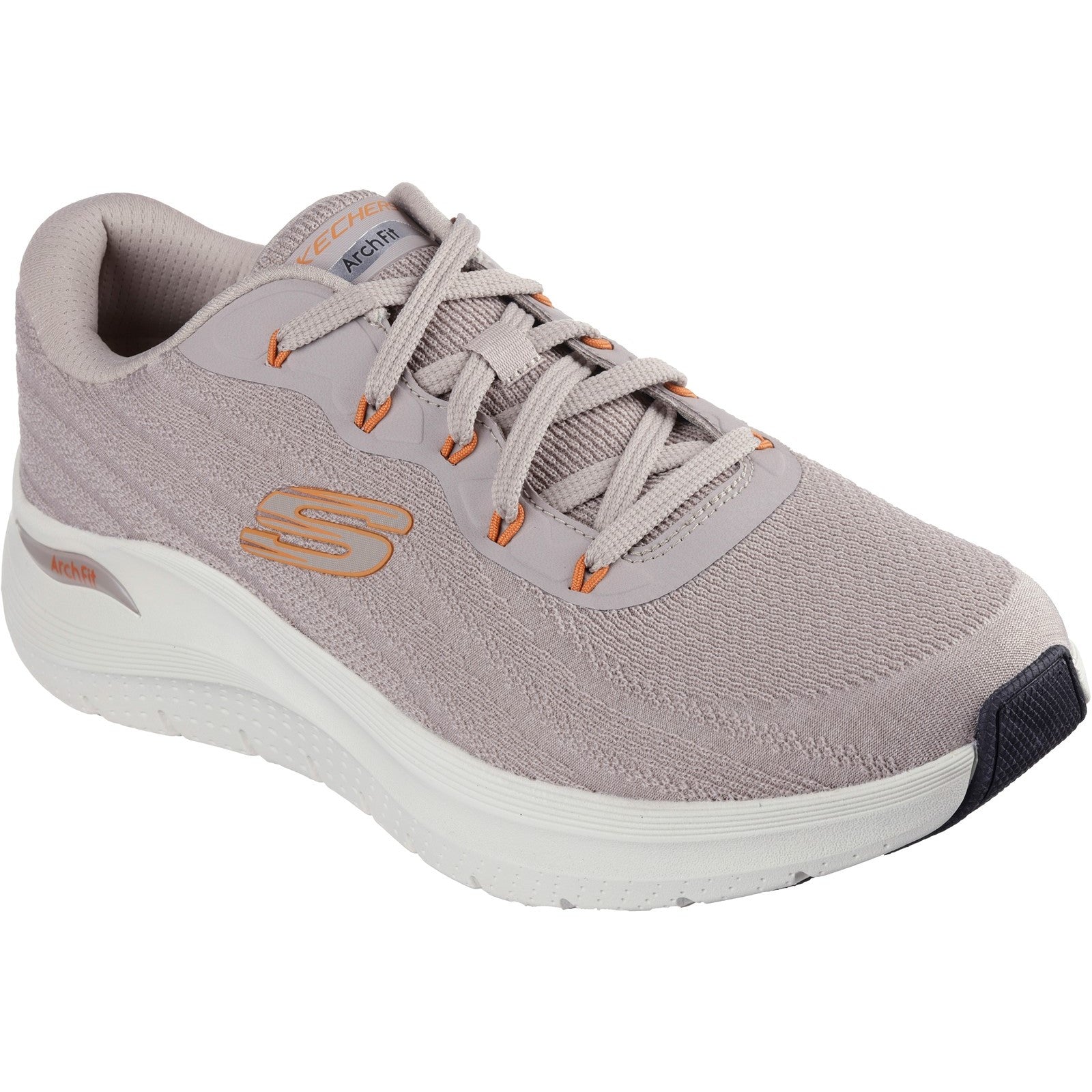 Skechers Mens Arch Fit 2.0 Road Wave 232701WW-TPOR Taupe/Orange Slip On Shoe