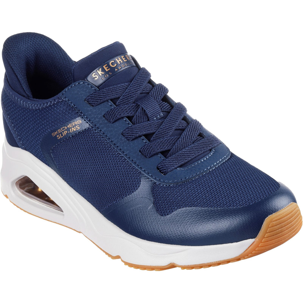 Skechers Womens Tres-Air Uno Easy Steppers 177116-NVY Navy Slip On Shoe ...