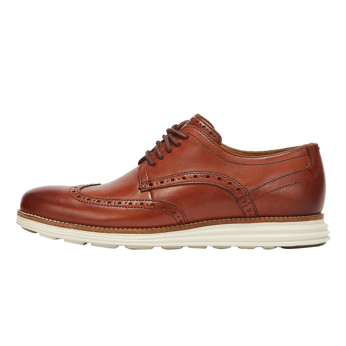 Cole Haan ØriginalGrand Shortwing Oxford Mens Brown / White Brogues