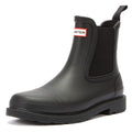 Hunter Commado Chelsea Womens Black Boots